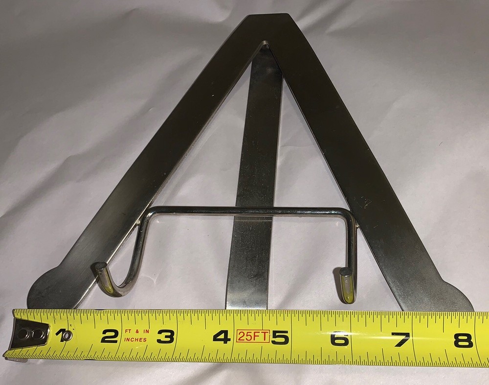 Metal Book Stand/Display Stand/Silver Toned 7.5”