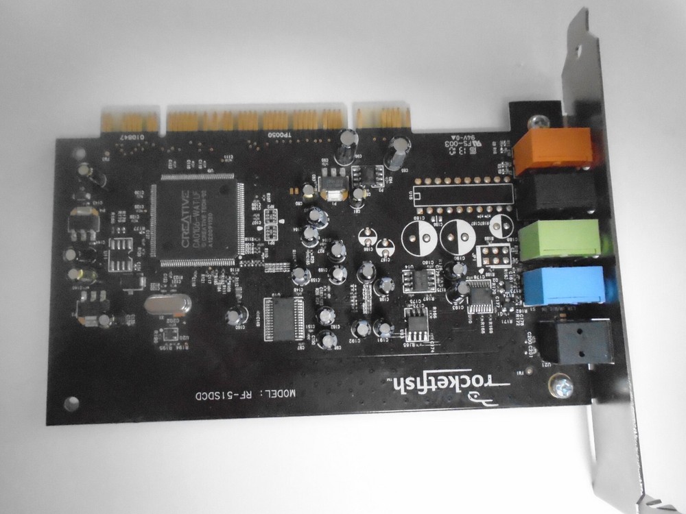 ROCKETFISH RF-51SDCD PCI Sound Card for PC Removed From Working system