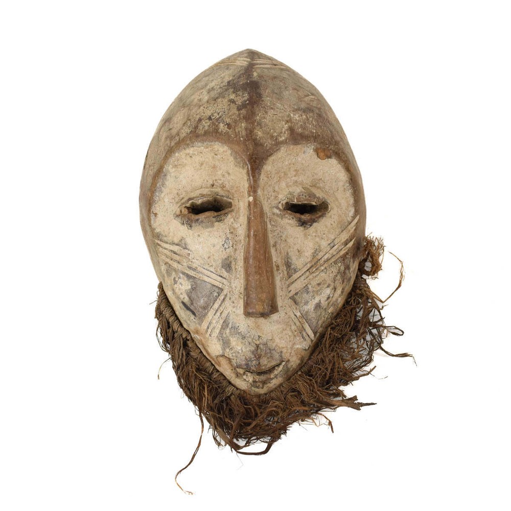 Lega Mask with Beard Congo