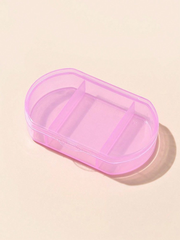4pc Mini Portable Multi-Compartment Pill Box, Small Pill Case For Outdoor