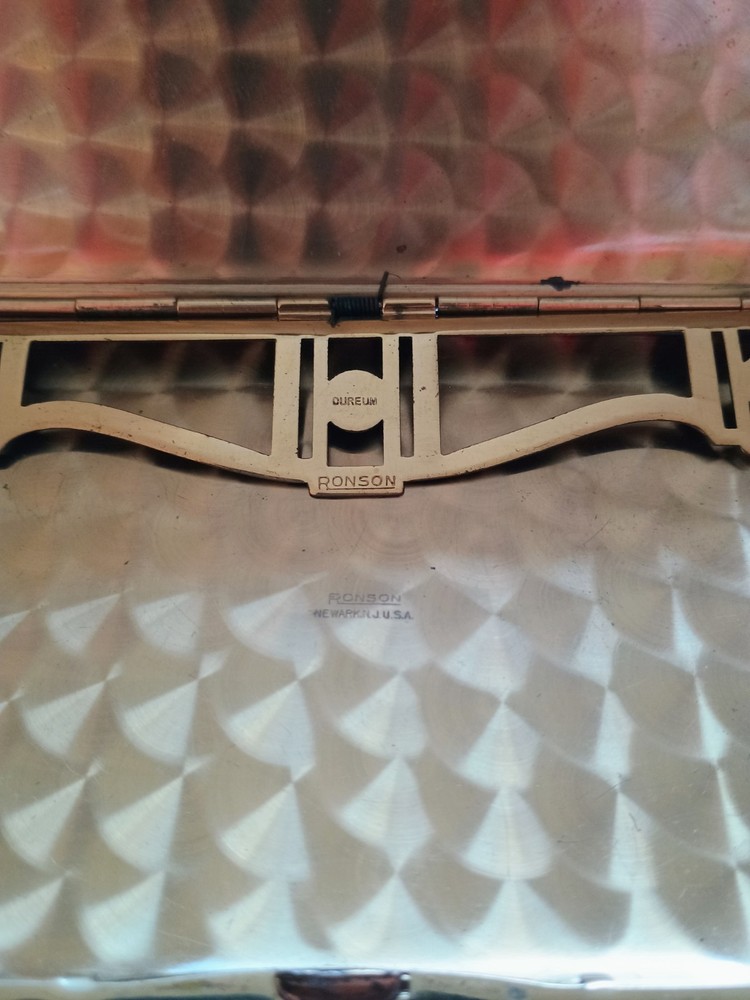 Vintage Ronson Art Deco Dureum Cigarette Case