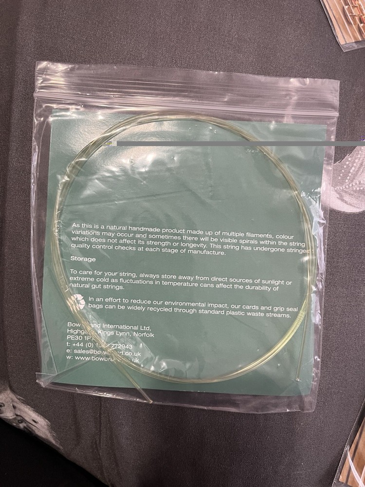 Bow Brand 5th Octave No. 29 E Lever Natural Gut String