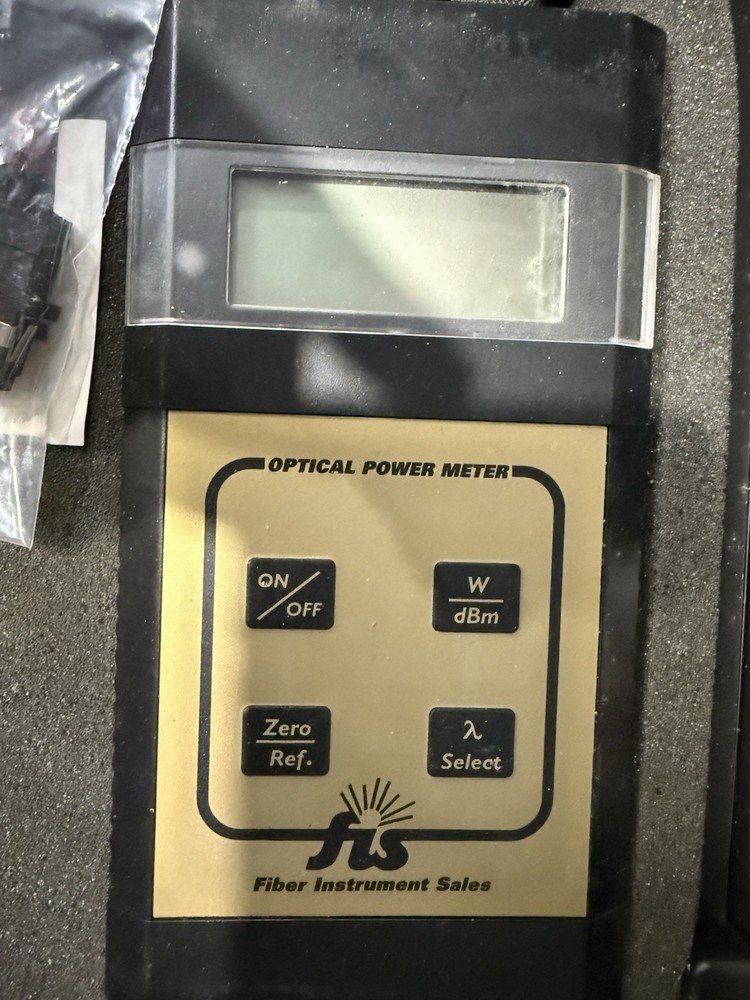 FIS Fiber Optic Test Kit - Light Source & Optical Power Meter With Case
