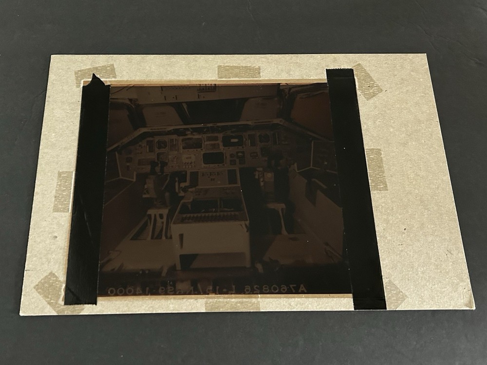 1977 NASA KSC Space Shuttle Orbiter Cockpit Controls Presentation Transparency