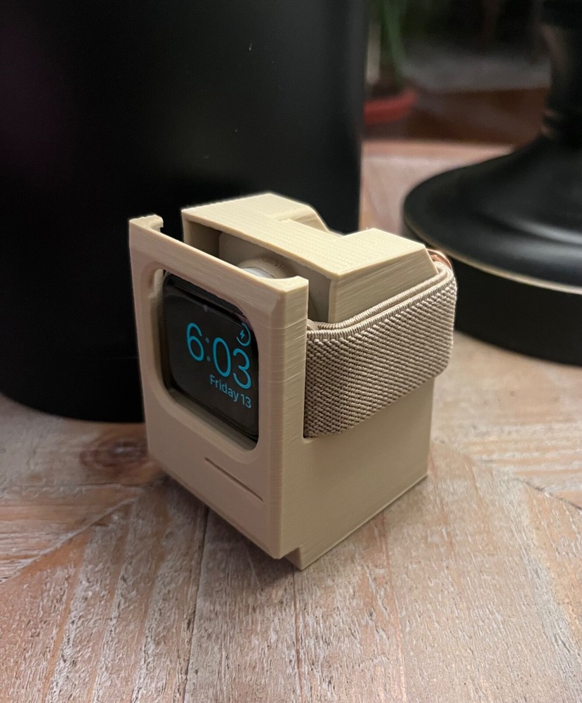 Apple Watch Charging Dock - Retro Mac Computer Design
