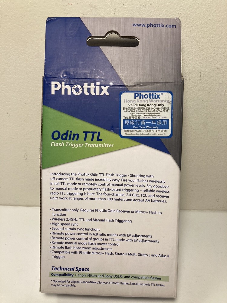 Phottix Odin TTL Flash Trigger Transmitter for Nikon