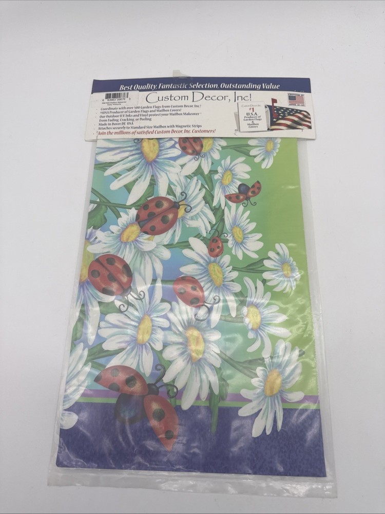 Custom Decor Standard Mailbox Cover Ladybugs NIB
