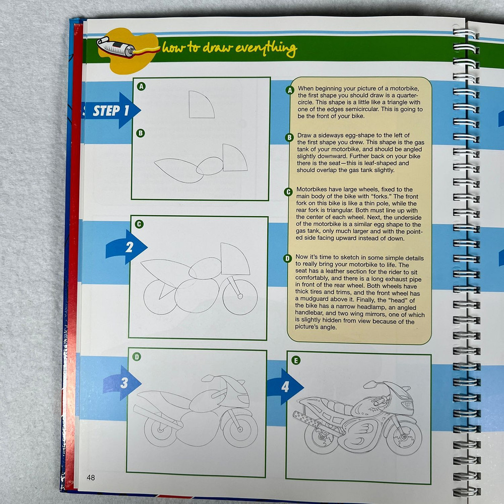 Igloo How to Draw Everything Step-by-Step Guide Art Book Spiral Bound 2005