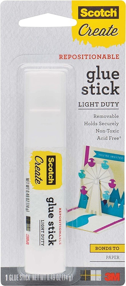 3M Scotch Restickable Glue Stick, .49 oz.