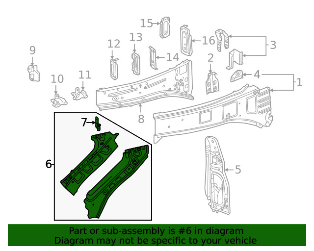 Genuine GM Rail Extension 85154187