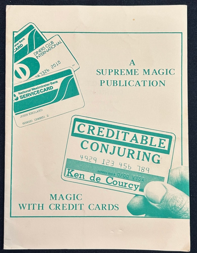 Creditable Conjuring (Ken de Courcy) -1982