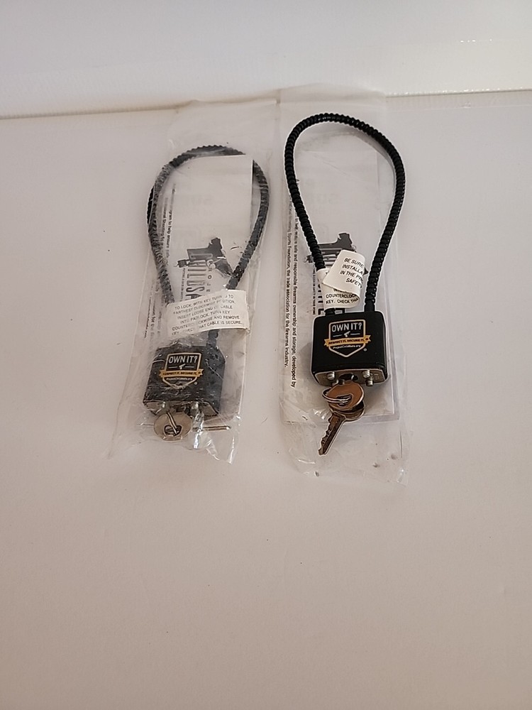 2 Pack Cable Gun Lock * Own It Respect It Secure It * Project Child Safe