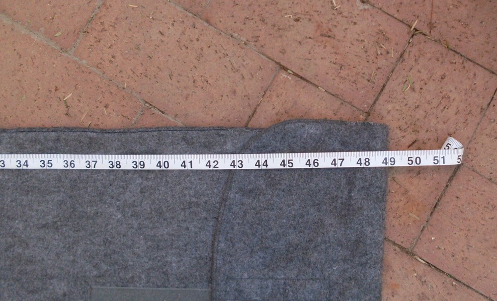 Table Leaf Storage Cover - 29 x 49 - Heavy Gray Felt