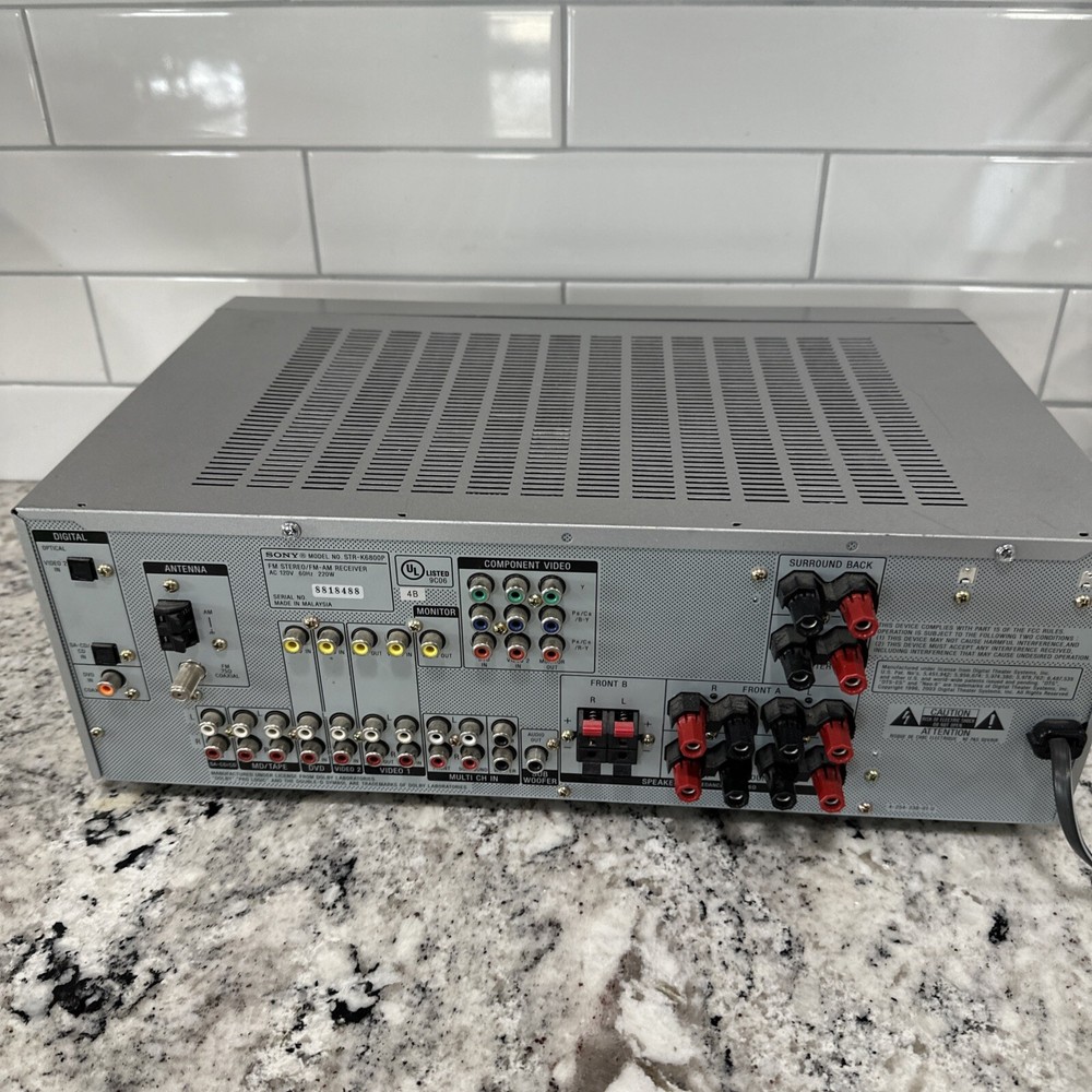 Sony STR-K6800p control center