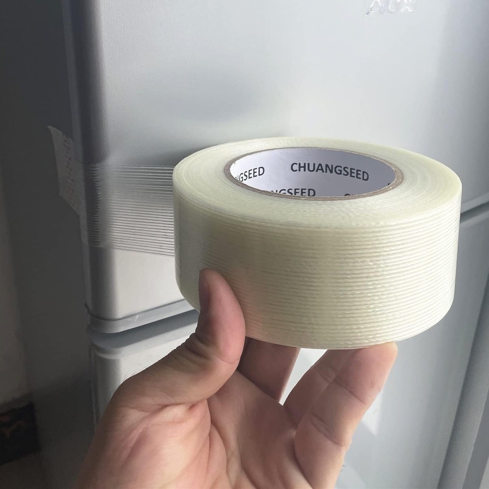 CHUANGSEED 3Pack Mono Filament Strapping 2" x 60y 3-Pack, Clear