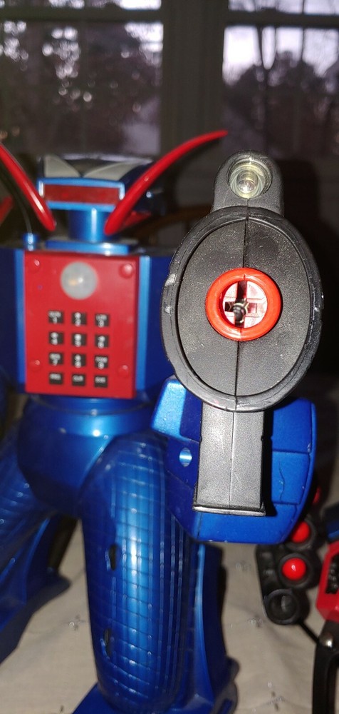 Commandobot 3 Voice Activated Remote Control Robot Headset Used