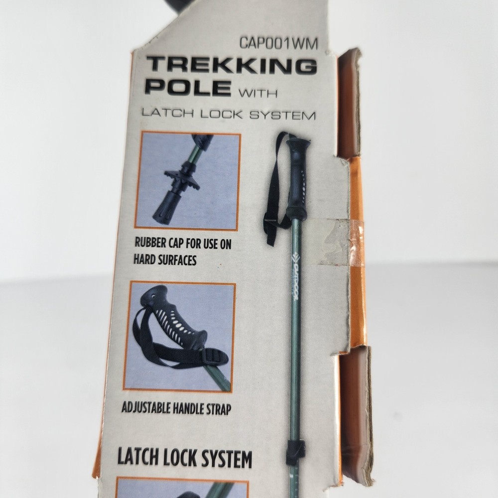 Single Trekking Pole Blue 4.5' Adjustable Collapsible Hiking Walking Stick