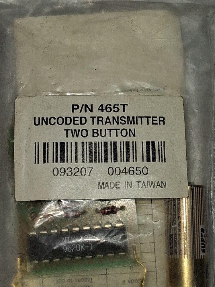DIRECTED ELECTRONICS  UNCODED TWO BUTTON TRANSMITTER  PART # 465T