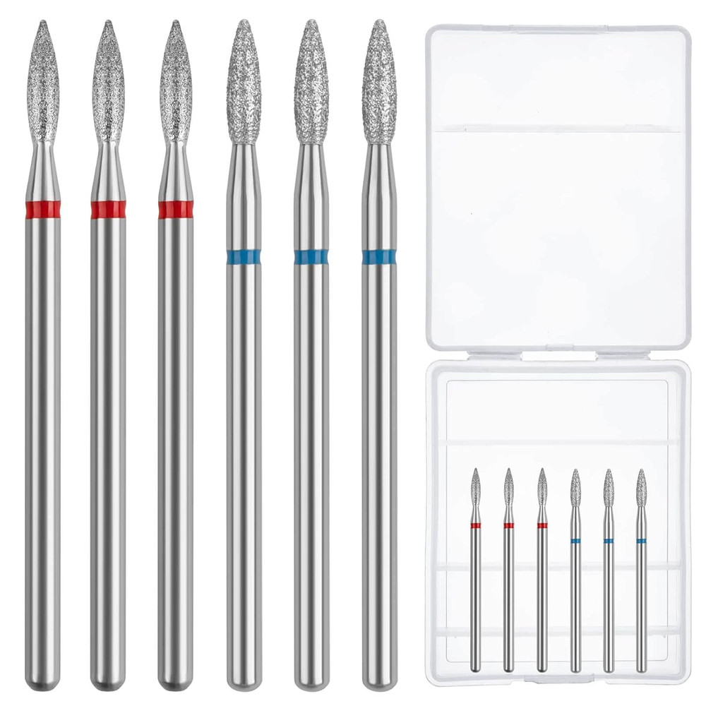 Cuticle Drill Bit,Nail Drill Bits Flame Cuticle Clean Drill Bit for 3/32''Electr