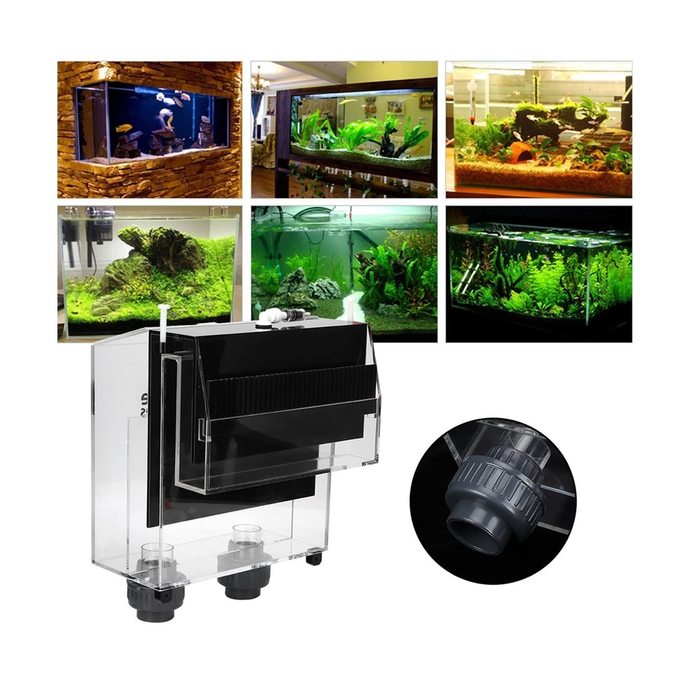 Overflow Box for Aquariums, Overflow Pre Filter, Quality Acrylic Self Start S...