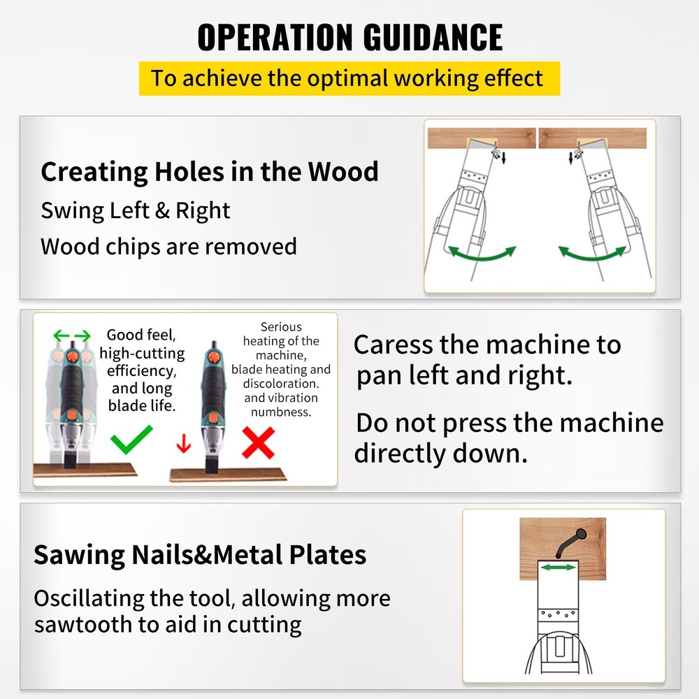 VEVOR 50 PCS Oscillating Saw Blades,Quick Release Multitool Blades Kit,HCS Tool