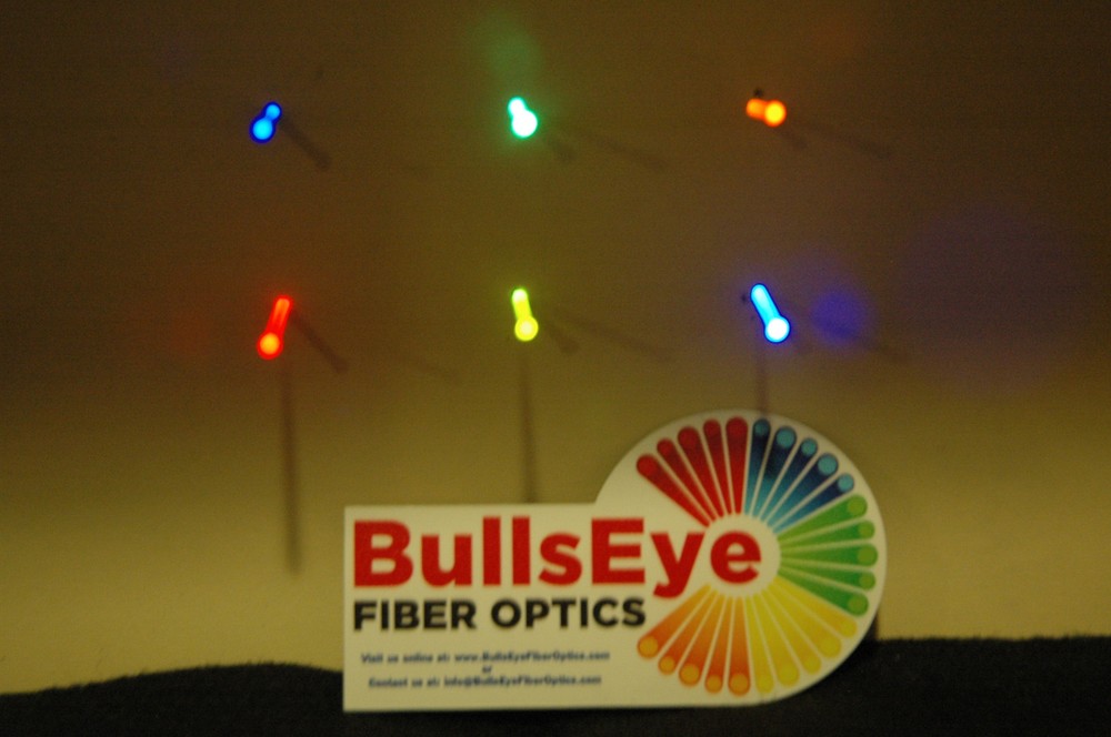 Fluorescent inserts MuzzleLoader Defender Poly 2 x2" BullsEye FIBEROPTIC 2mm