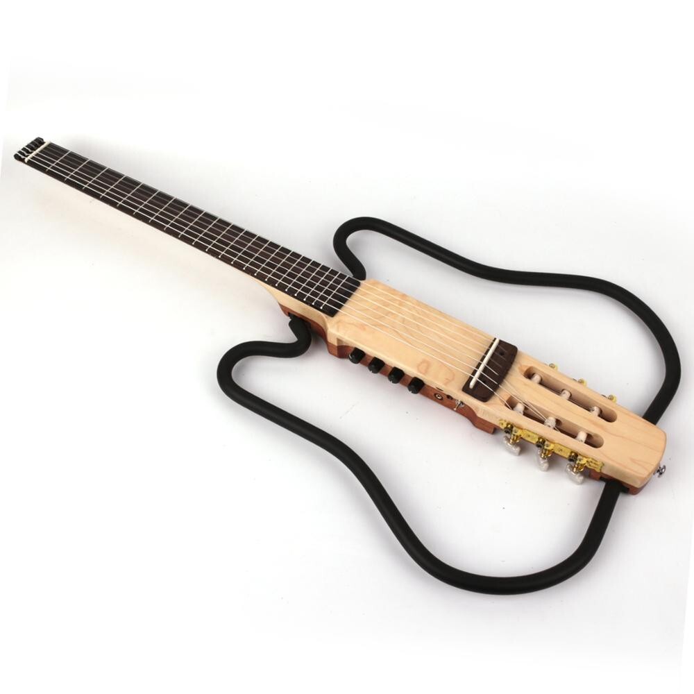 electric classical guitar Silent nylon string travel portable built in effect