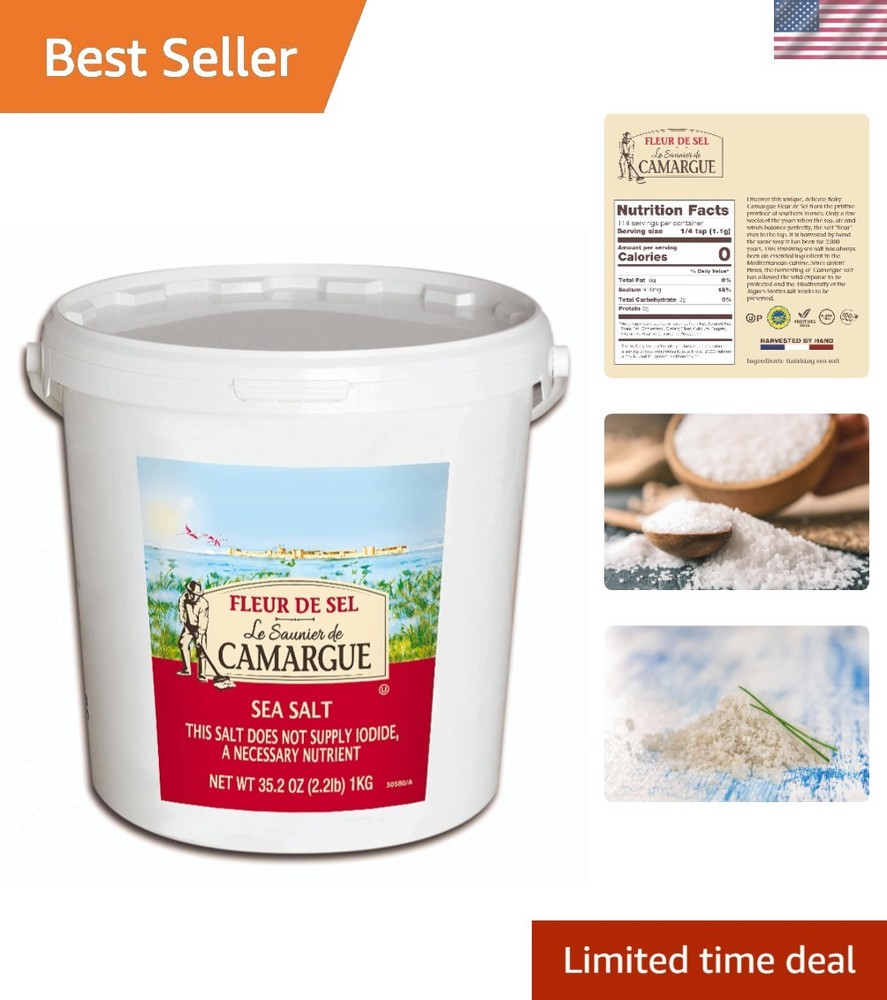 Fleur De Sel Salt, 35.2 Ounce