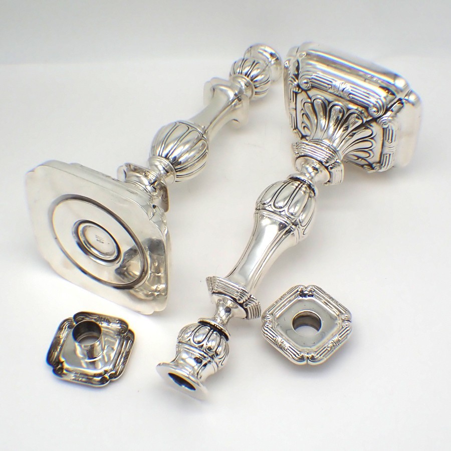 Candlesticks Pair A5159 Gorham Sterling Silver 1913 Date Mark