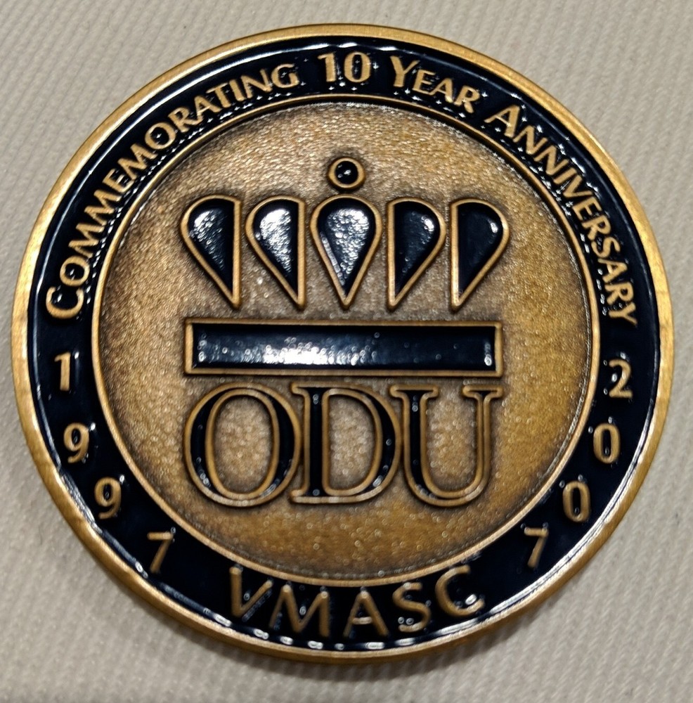 2007 ODU VMASC 10 Yr Anniversary CommemoratingToken Modeling Analysis Simulation