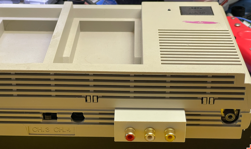 Intellivision II / 2 composite video mod board & back panel NO CUT / NO DRILL