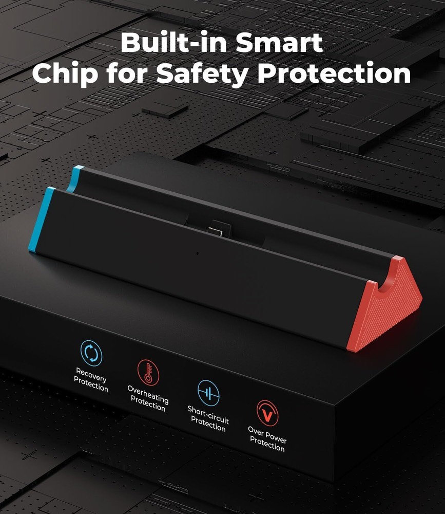 TV Charging Dock ONEne-key switch between tabletop mode and tv mode For Switch 2