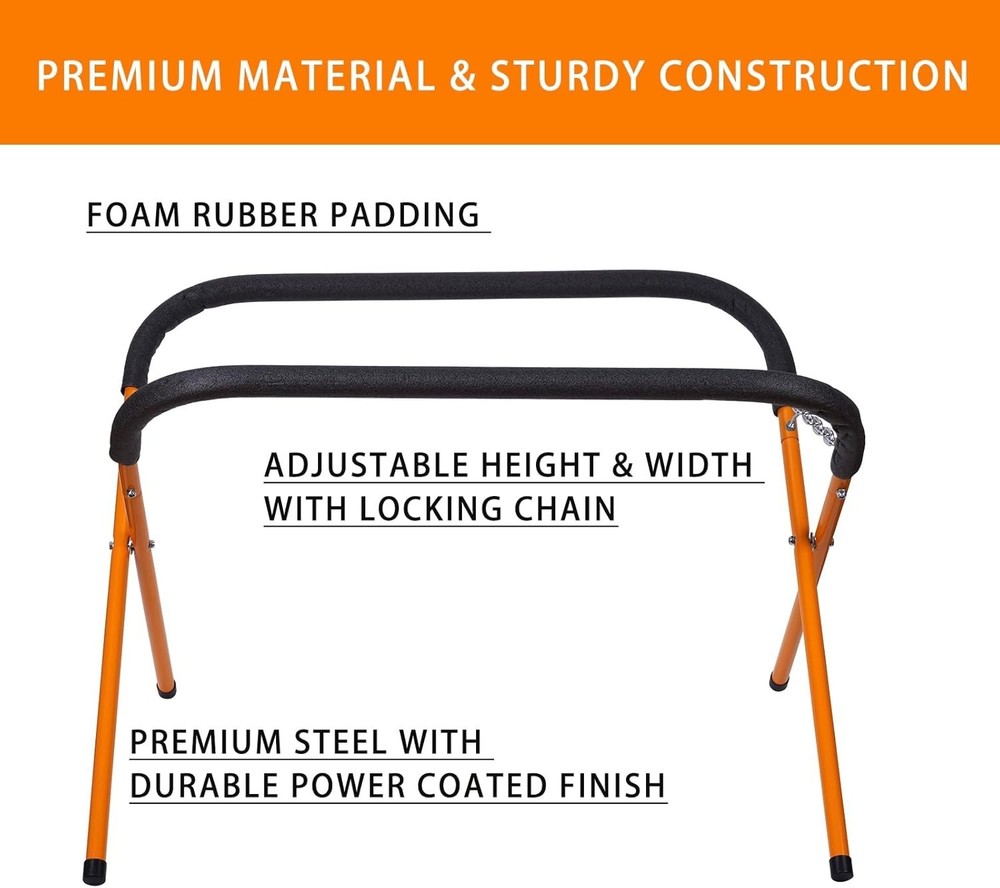 2 Pack Portable Folding Work Stand, 1,000 Pound Capacity Foldable Work Table,...