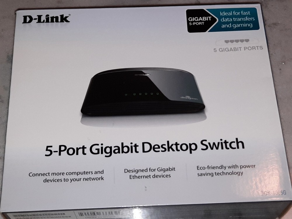 [TECH] D-Link 5-Port Gigabit Desktop Switch - Model #: DGS-1005DGS