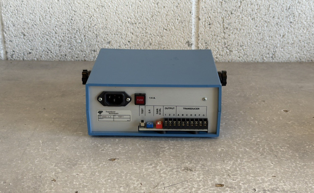 Transducer Techniques TI-2000-4.5 Digital Indicator w/ Power Cable