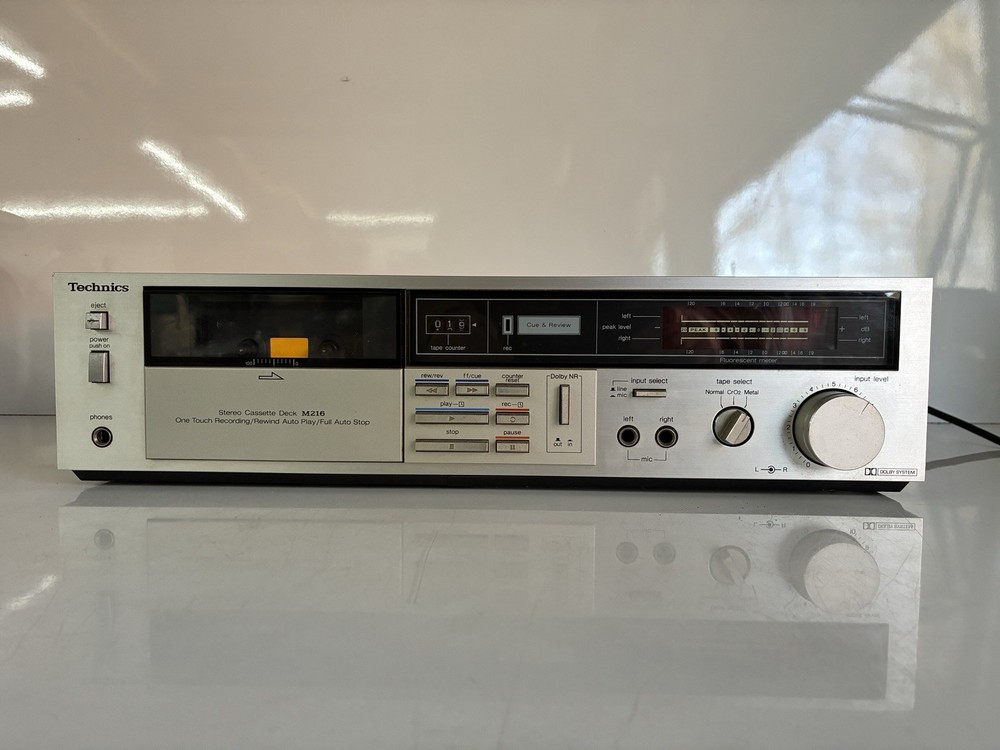 Technics RS-M216 Cassette Tape Deck Read Description