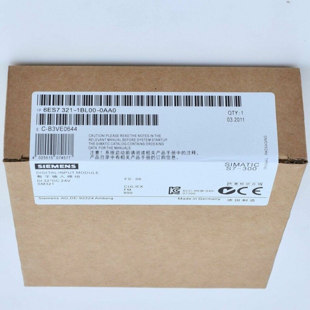 New Siemens 6ES7 321-1BL00-0AA0 6ES7321-1BL00-0AA0 Analog Input Modules