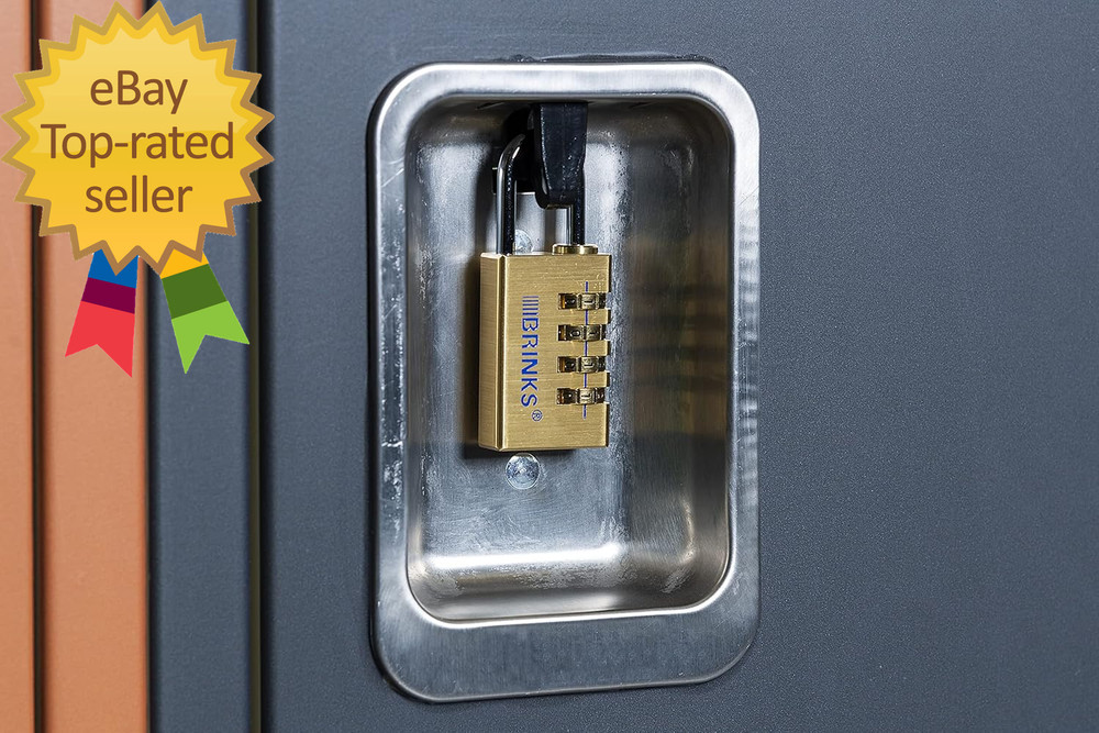 - 30Mm Solid Brass 4-Dial Resettable Padlock - Chrome Plated with Hardened Steel