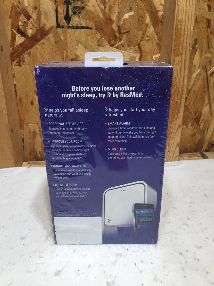 NEW ResMed S+ Personal Sleep Solution Tracker Sleepsensor Techology