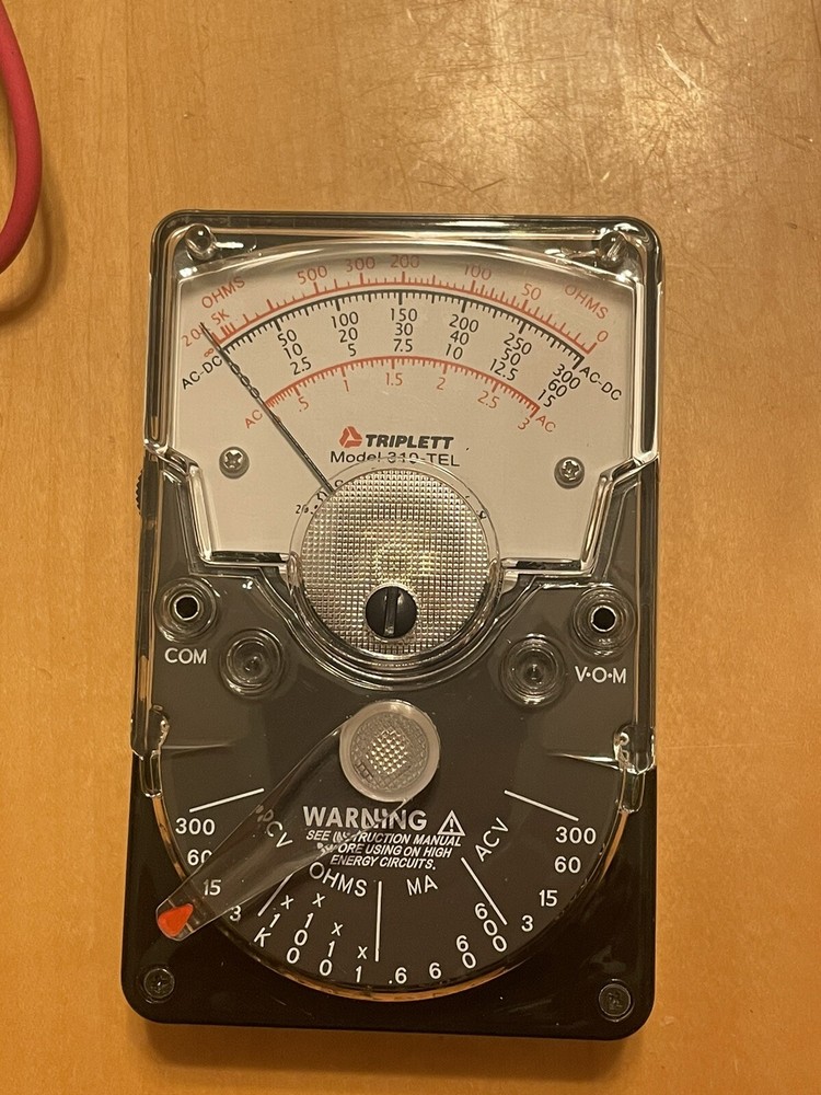 Triplett 3067 Model 310-TEL Analog Volt-Ohm Meter