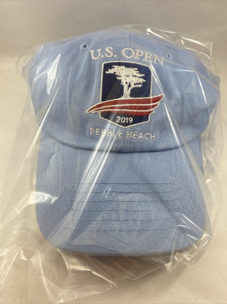 US Open Pebble Beach 2019 Golf Hat Cap USGA Member Light Blue Adjustable