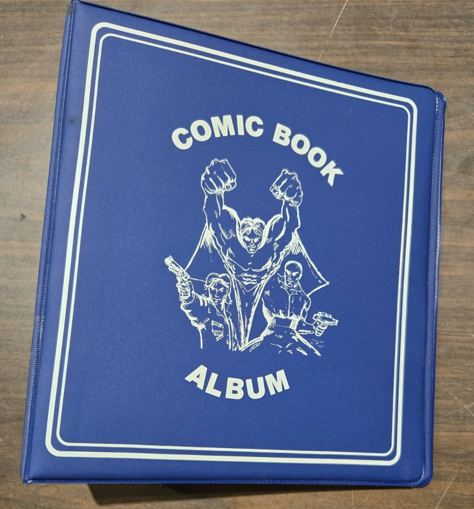 One New BCW 3" D-Ring Blue Comic Book Album Binder