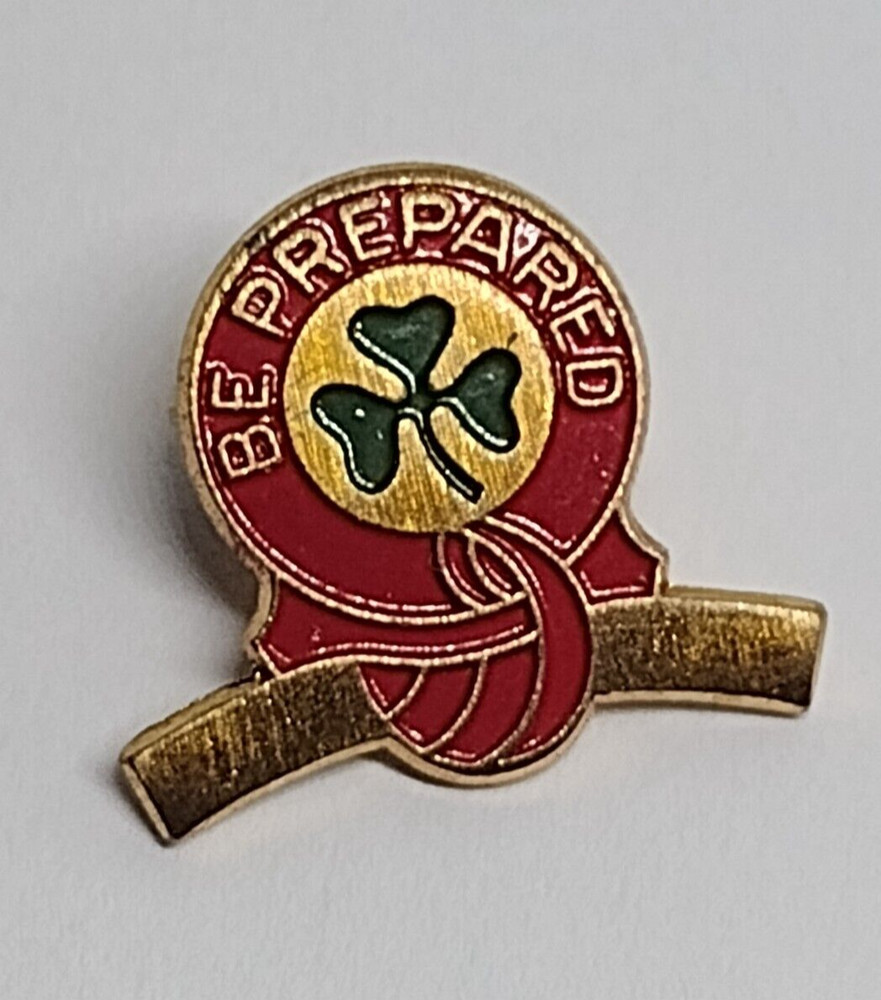 BE PREPARED Girl Scouts Small Lapel Sash Pin