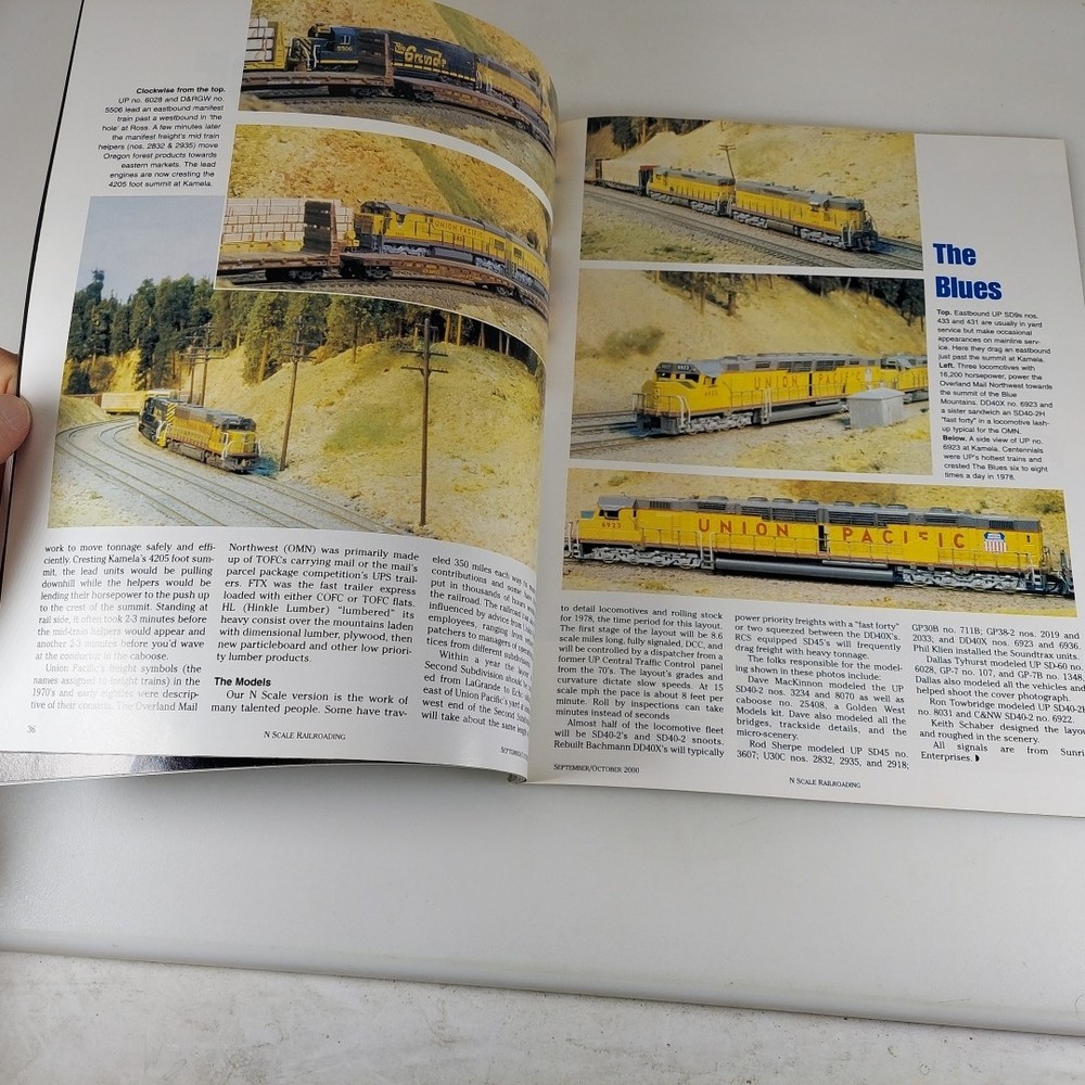 N Scale Railroading Sep Oct 2000 Premier Issue Union Pacific Blue Mountains