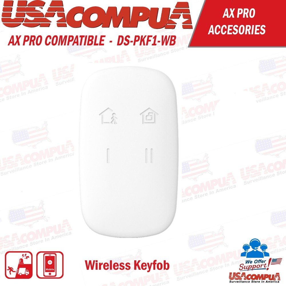 Original DS-PKF1-WB (AX PRO) Remote Control for Alarm Panel