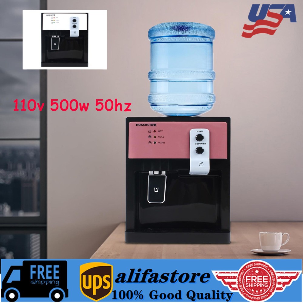 5Gallons Hot & Cold Water Machine Home Cooler Dispenser Freestanding Top Loading