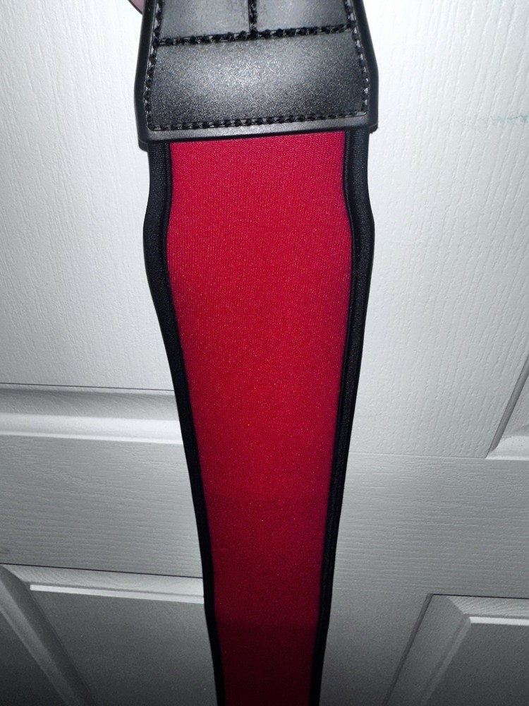 Kliq Aircell Guitar Strap: Red And Black