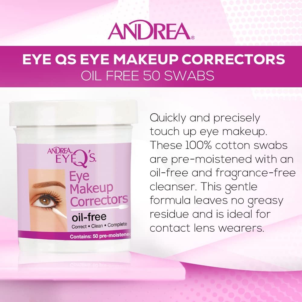 Compact Oil-Free Eye Make-up Corrector Swabs – 50 Pre-Moistened Solutions