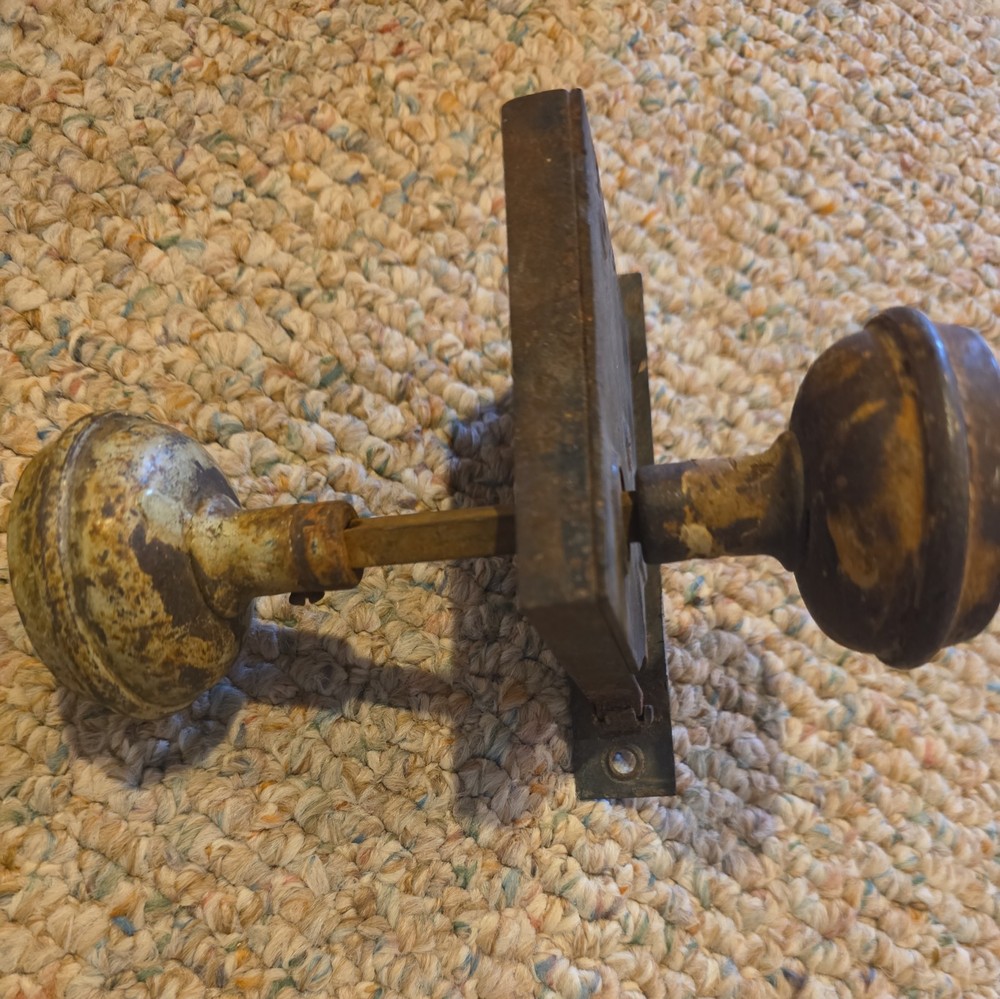 Vintage Door Knobs And Mechanism See Description