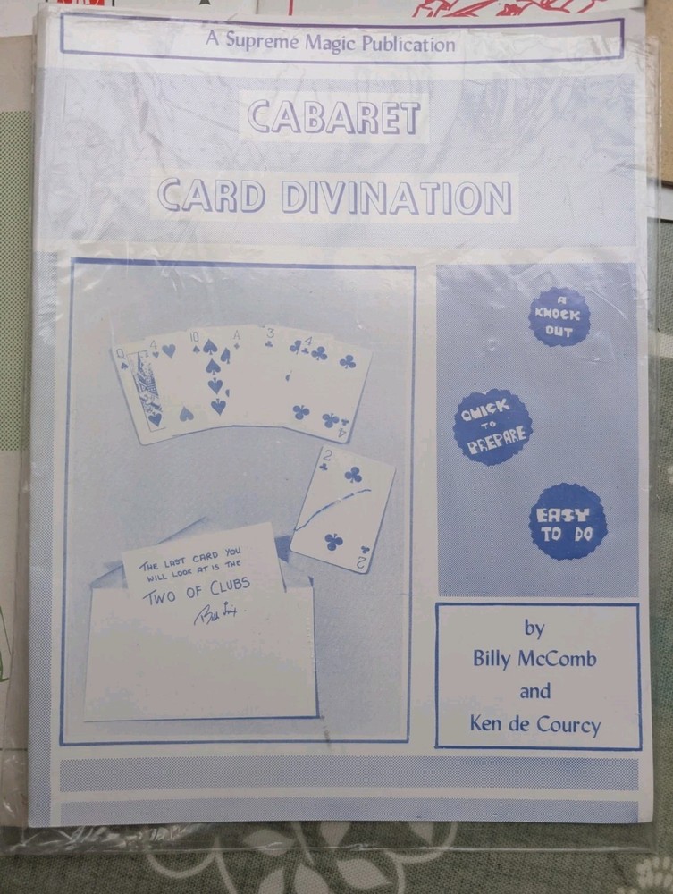 Ken de Courcey Magic Book Bundle - card magic, mental magic, etc. - some signed